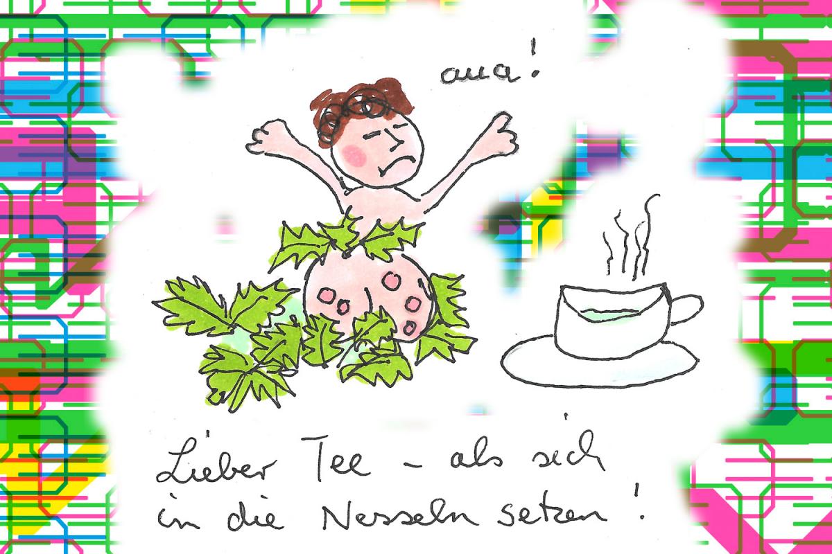 Illustration zum Xundheitspackerl April 2022 von Cosima Reif