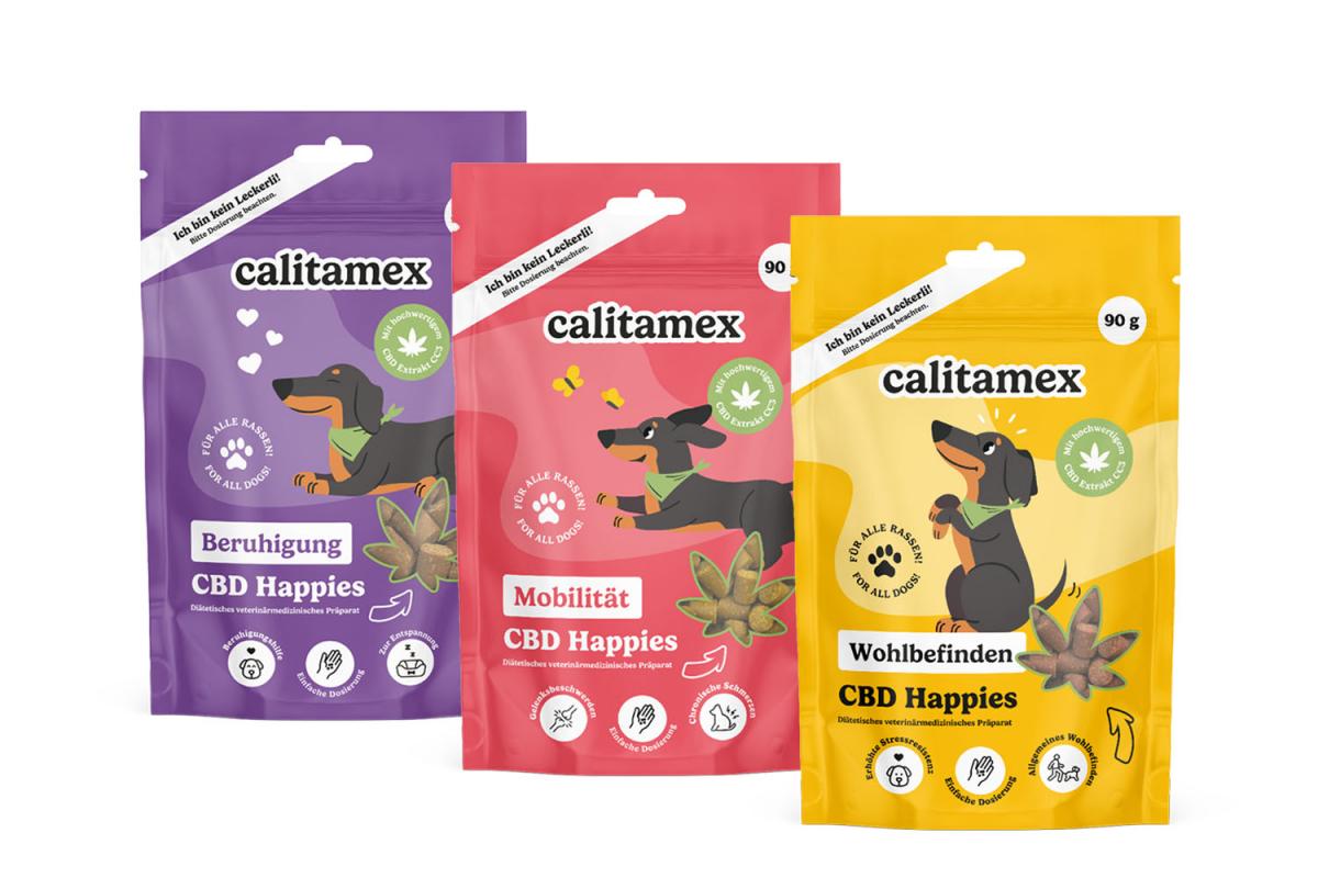 Drei verschiedene CBD Happies von Calitamex